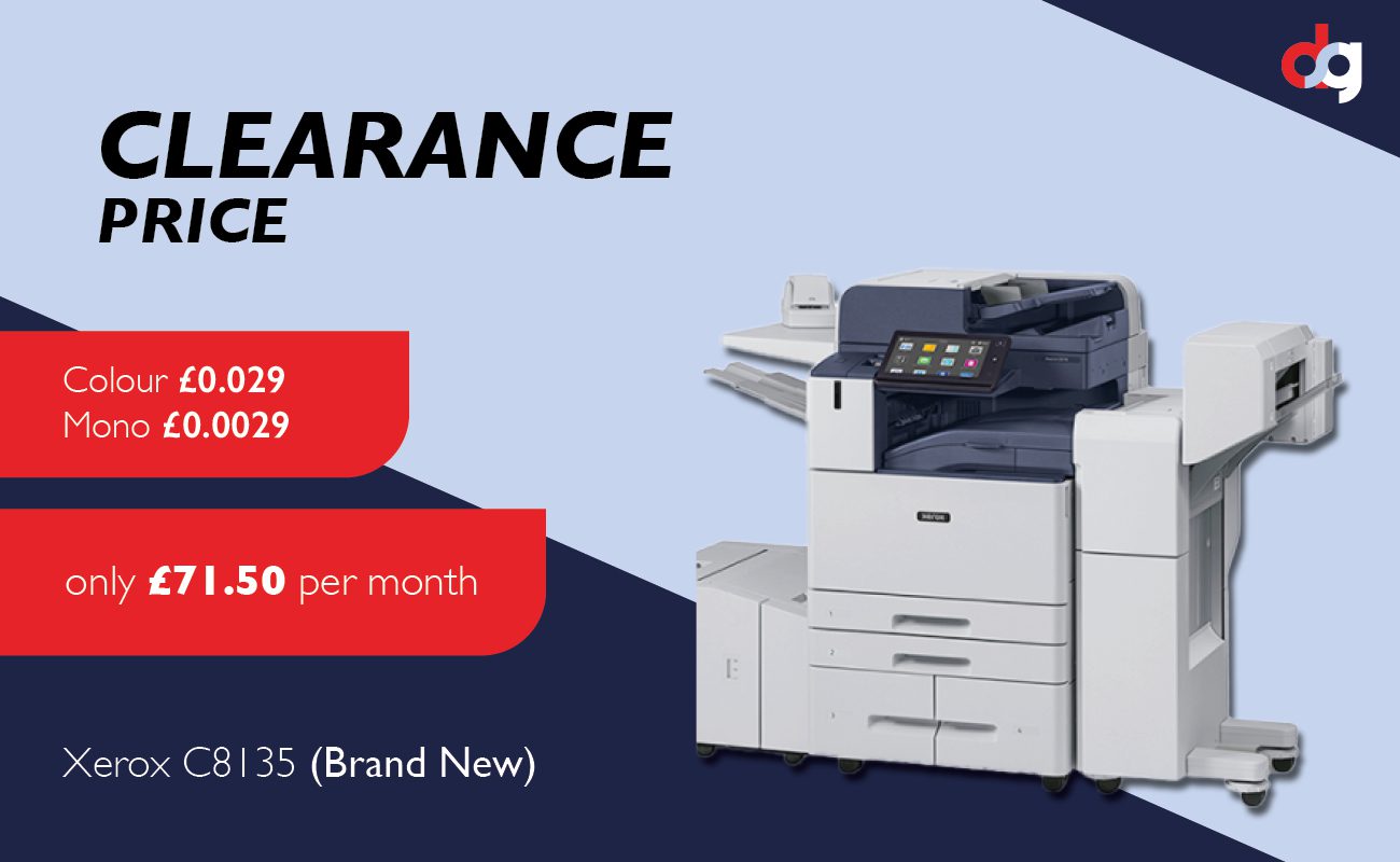 Xerox AltaLink C8135 unbeatable prices - only £71.50 per month!